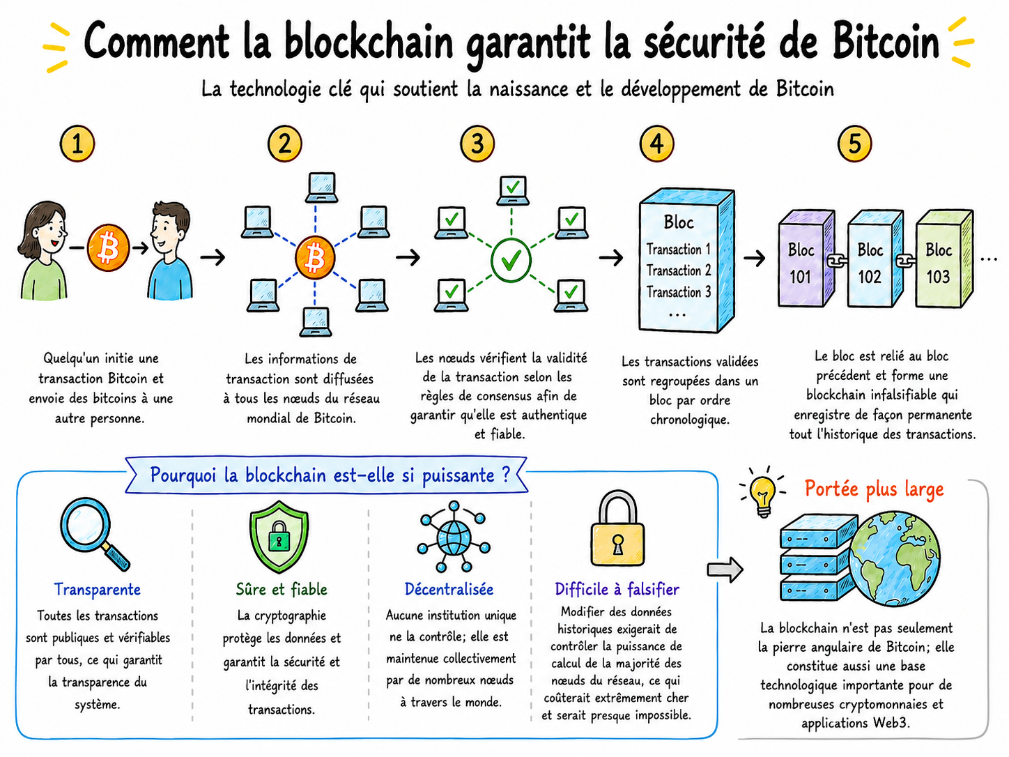 Le fonctionnement de la technologie blockchain